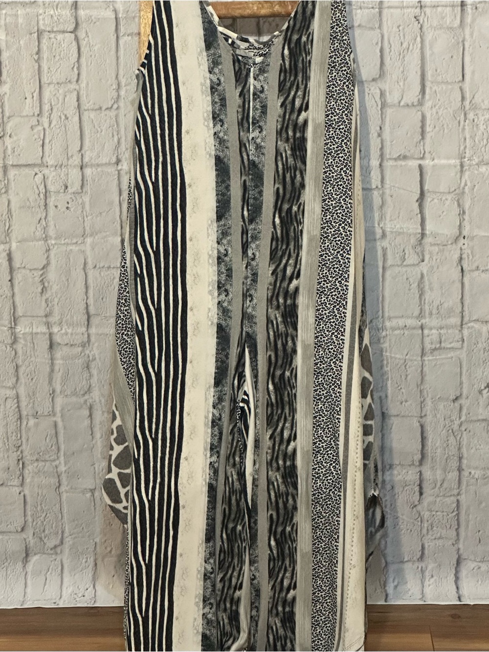 Striped Black & White Maxi Culottes